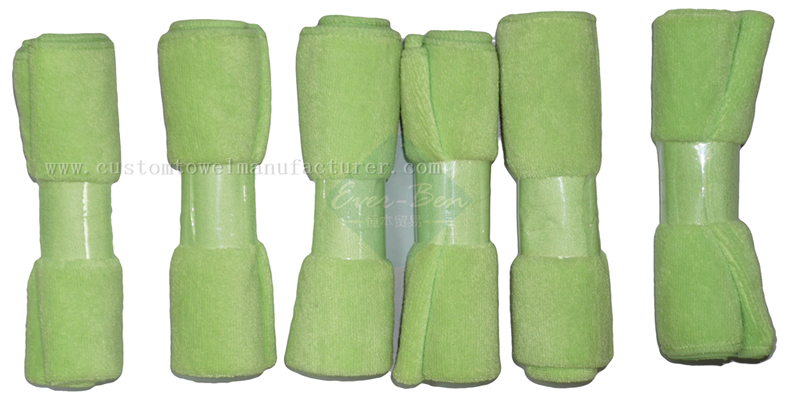 China Custom Green microfiber cleaning cloths Manufacturer